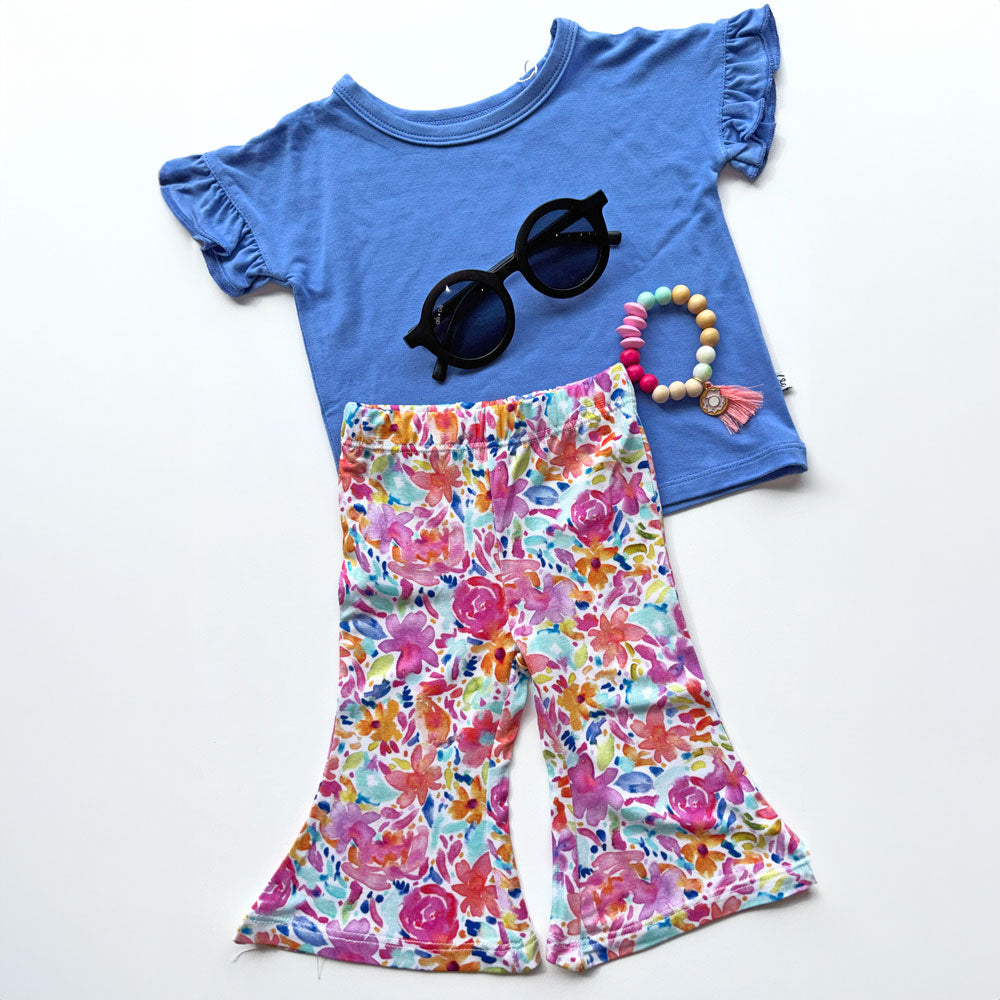 Korrie Floral Bamboo Flared Leggings