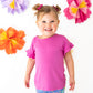 Korrie Pink Bamboo Ruffle Tee