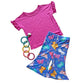 Korrie Pink Bamboo Ruffle Tee