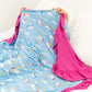 Sage Bamboo Ruffle Toddler Blanket