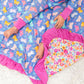 Korrie Butterflies Ruffle Toddler Blanket