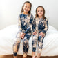 Blue Tie-Dye 2-Piece Pajama Set