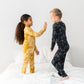 Mustard Tie-Dye 2-Piece Pajama Set