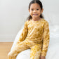 Mustard Tie-Dye 2-Piece Pajama Set