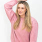 Rose Acidwash Adult Sweatshirt