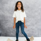 Cream Kids Tee