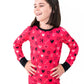 Heart Doodles Pink Bamboo 2-Piece Long Sleeve Set