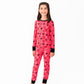 Heart Doodles Pink Bamboo 2-Piece Long Sleeve Set