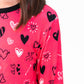 Heart Doodles Pink Bamboo 2-Piece Long Sleeve Set