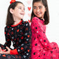 Heart Doodles Red Bamboo 2-Piece Long Sleeve Set
