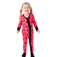 Heart Doodles Pink Bamboo Ruffle Convertible Footie