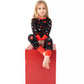 Heart Doodles Red Bamboo 2-Piece Long Sleeve Set