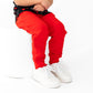 Heart Doodles Red Bamboo Pocket Tee + Jogger Set