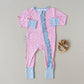 Lillian Leopard Bamboo Ruffle Convertible Footie