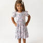 Allie Floral Bamboo Ruffle Spin Dress