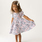 Allie Floral Bamboo Ruffle Spin Dress