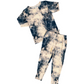 Blue Tie-Dye 2-Piece Pajama Set